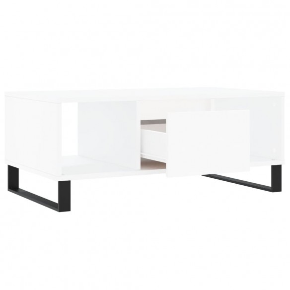 Table basse Blanc 90x50x36,5 cm 