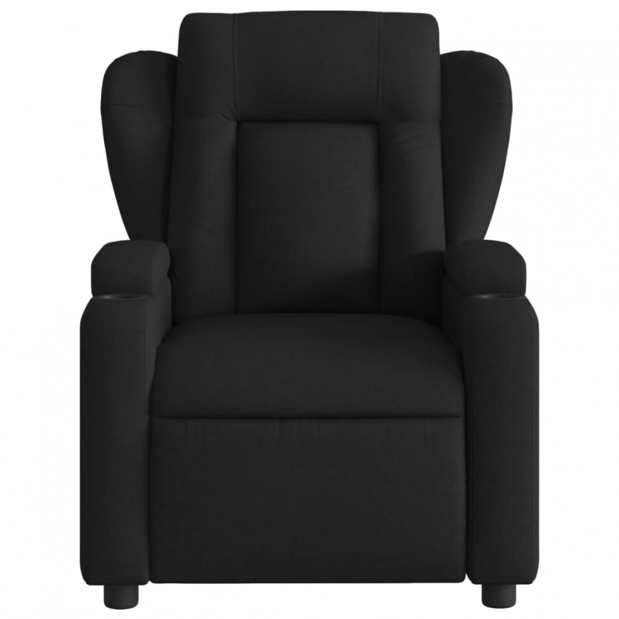 Fauteuil inclinable Noir Tissu