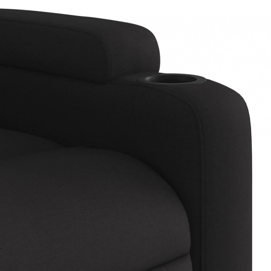Fauteuil inclinable Noir Tissu