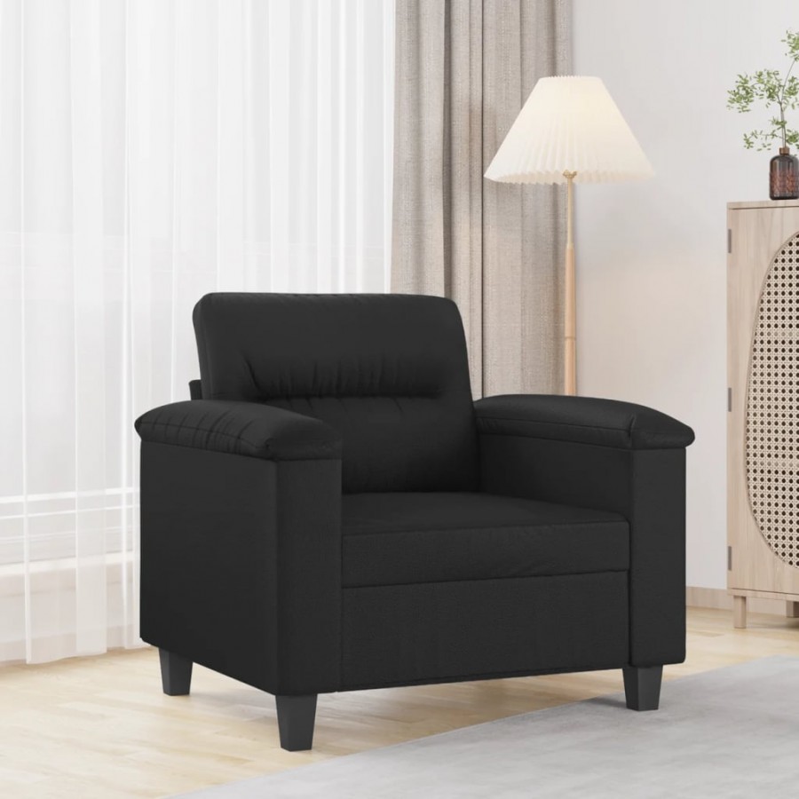Fauteuil Noir 60 cm Similicuir