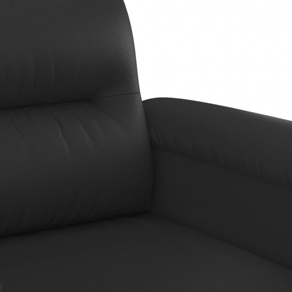 Fauteuil Noir 60 cm Similicuir