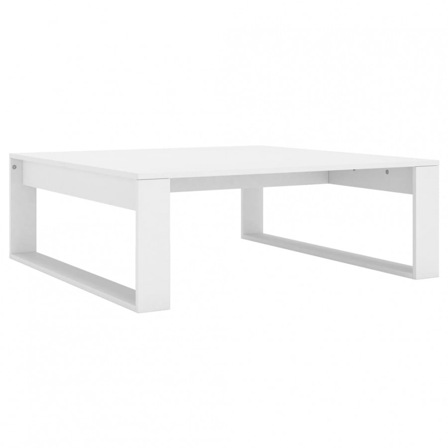 Table basse Blanc 100x100x35 cm Aggloméré