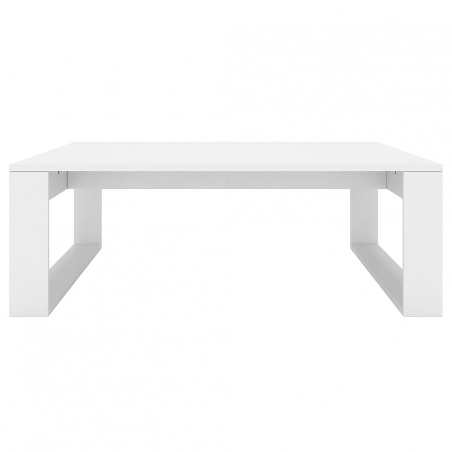 Table basse Blanc 100x100x35 cm Aggloméré