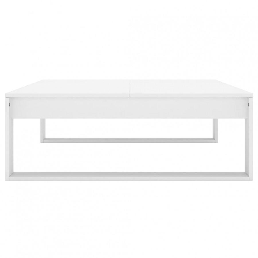 Table basse Blanc 100x100x35 cm Aggloméré