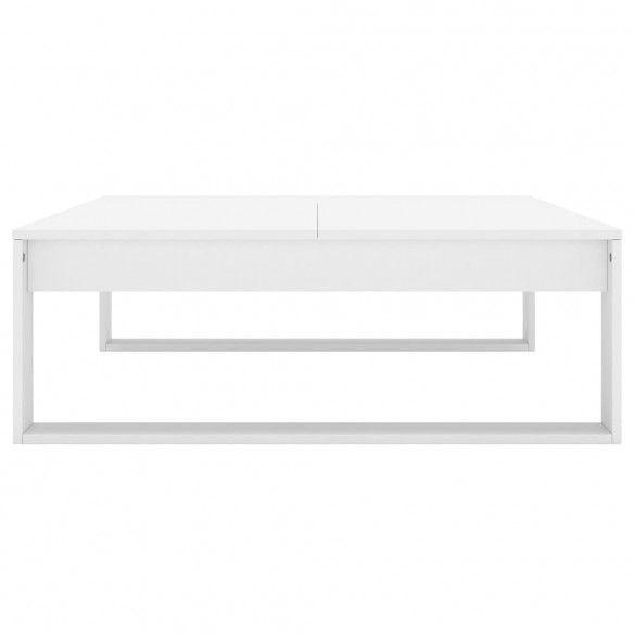 Table basse Blanc 100x100x35 cm Aggloméré