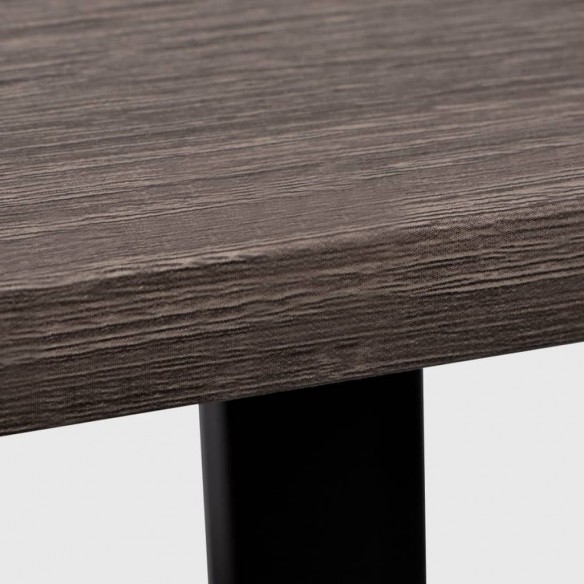 Bureau avec 2 étagères Gris et chêne