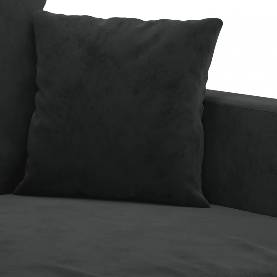 Fauteuil Noir 60 cm Velours