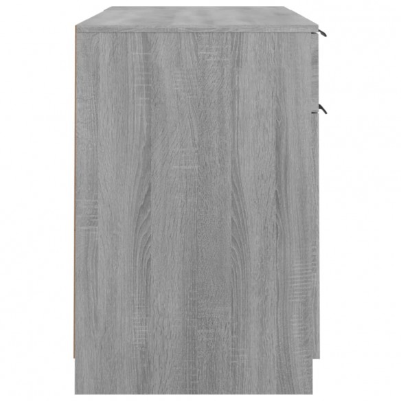 Bureau avec armoire latérale Sonoma gris 