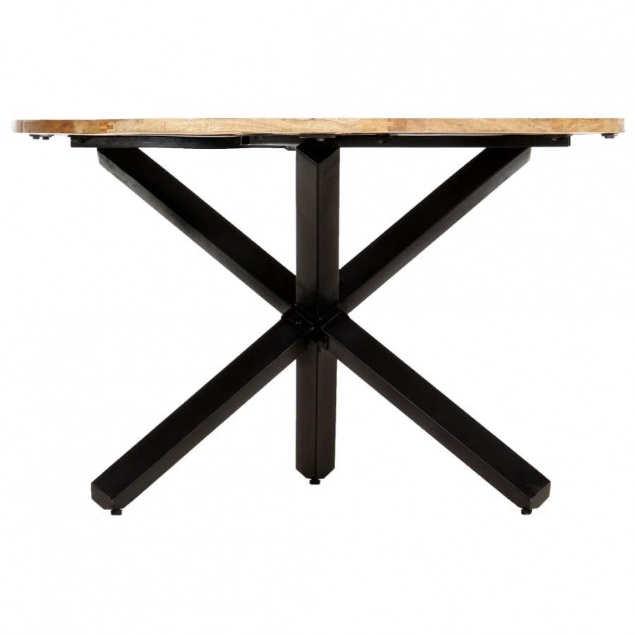 Table de salle à manger Rond 120x76 cm Bois de manguier massif