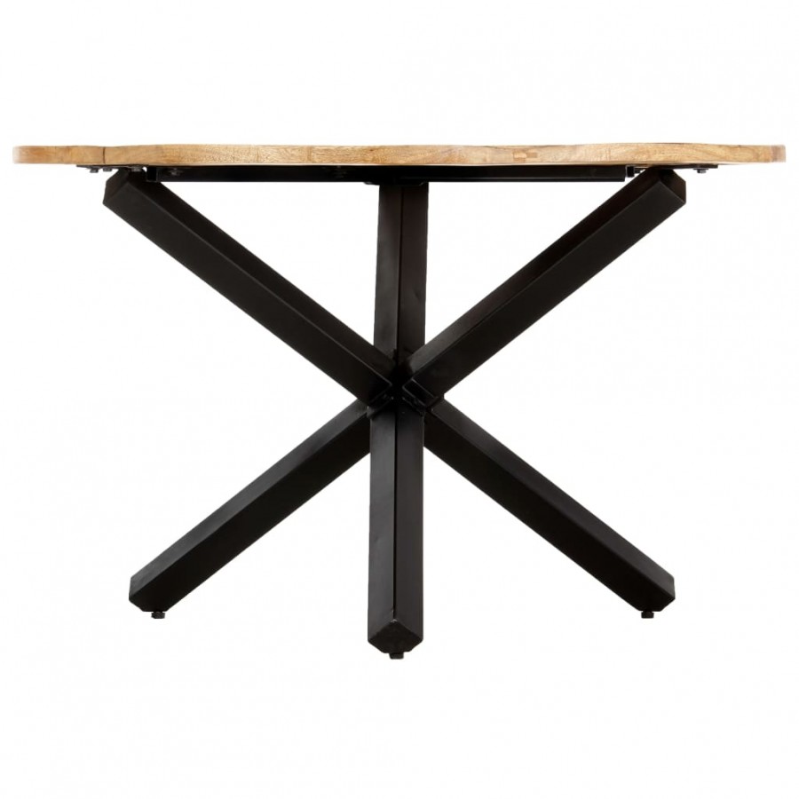 Table de salle à manger Rond 120x76 cm Bois de manguier massif