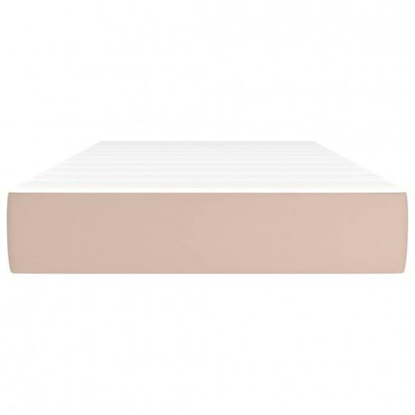 Matelas de lit à ressorts ensachés cappuccino 120x190x20 cm