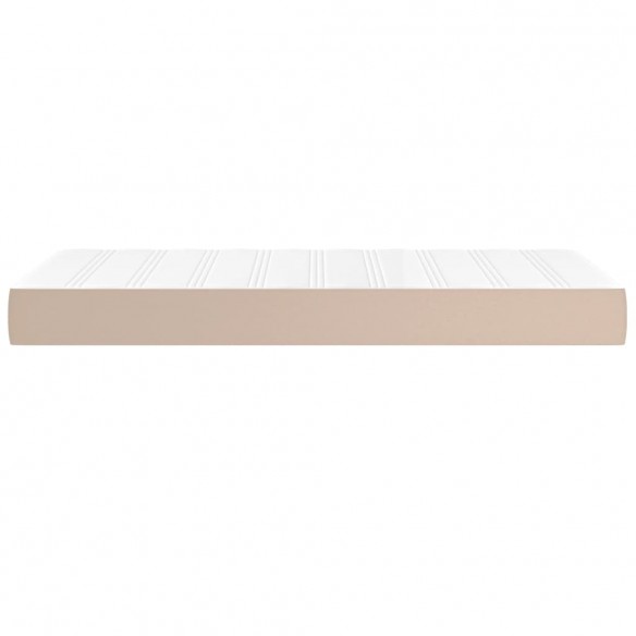 Matelas de lit à ressorts ensachés cappuccino 120x190x20 cm