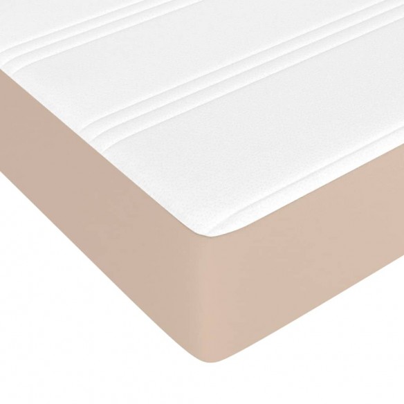 Matelas de lit à ressorts ensachés cappuccino 120x190x20 cm