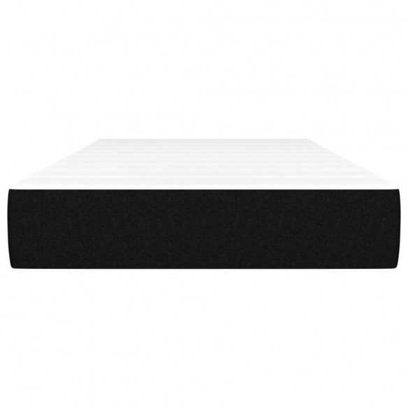 Matelas de lit à ressorts ensachés noir 120x190x20 cm Tissu