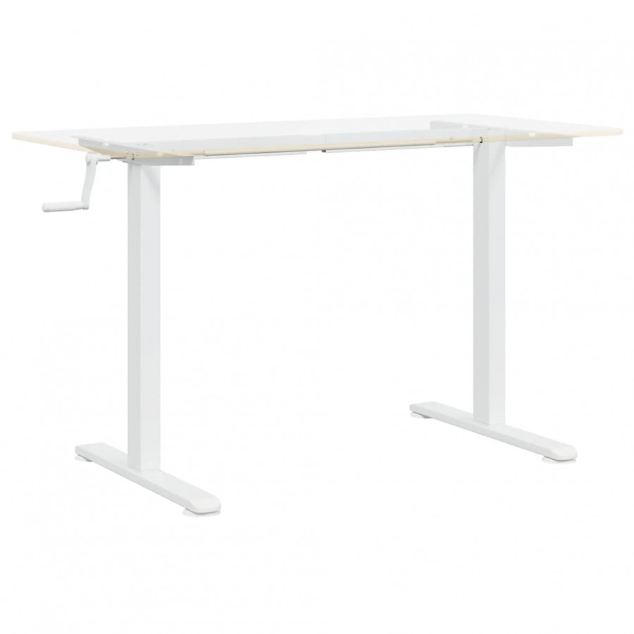 Cadre de bureau debout blanc (94-135)x60x(70-114) cm acier