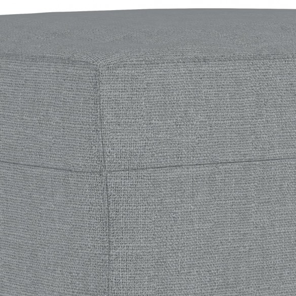 Ensemble de canapés 4 pcs avec coussins Gris clair Tissu