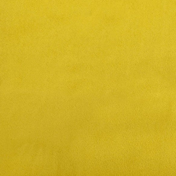 Repose-pied jaune 77x55x31 cm velours