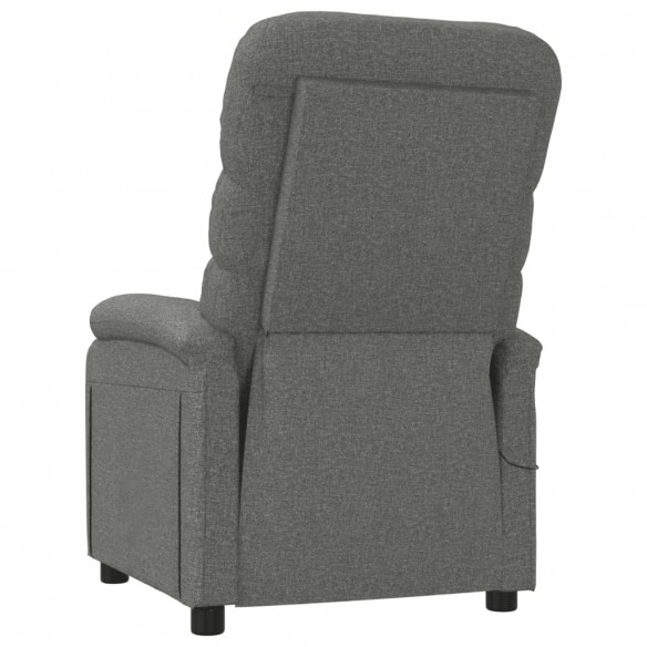 Fauteuil de massage Gris foncé Tissu