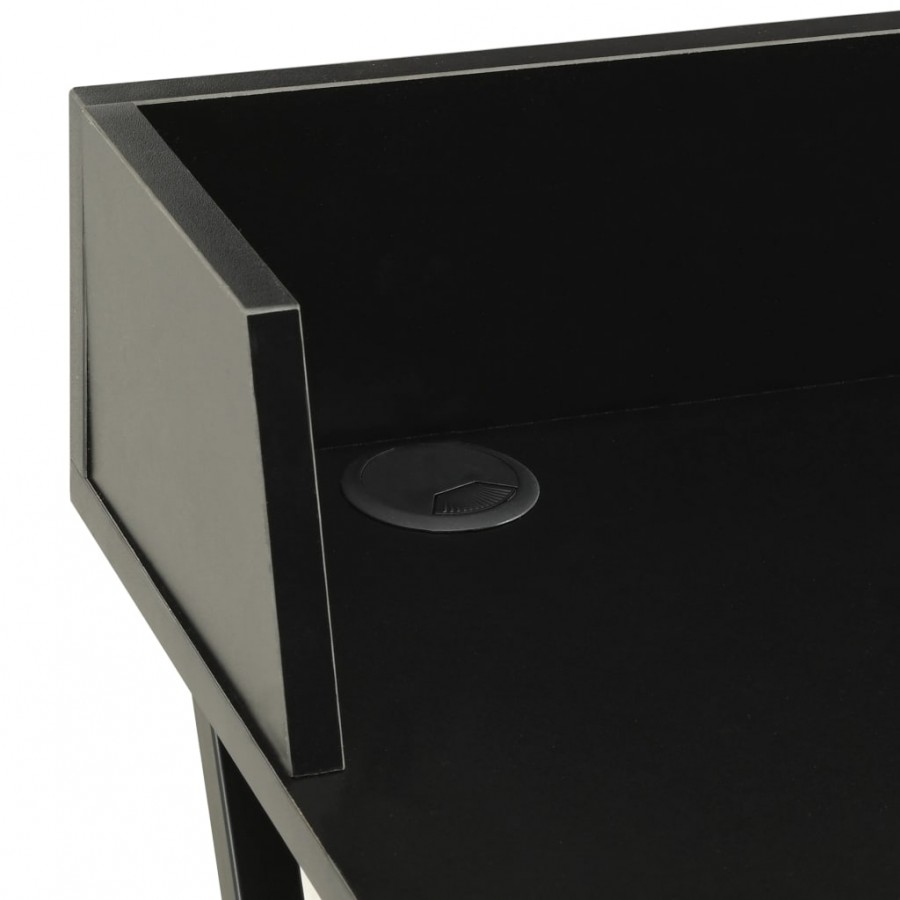 Bureau Noir 80x50x84 cm