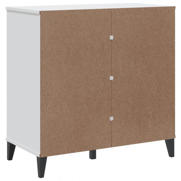 Buffet VIKEN blanc 80x40x80 cm bois massif de pin