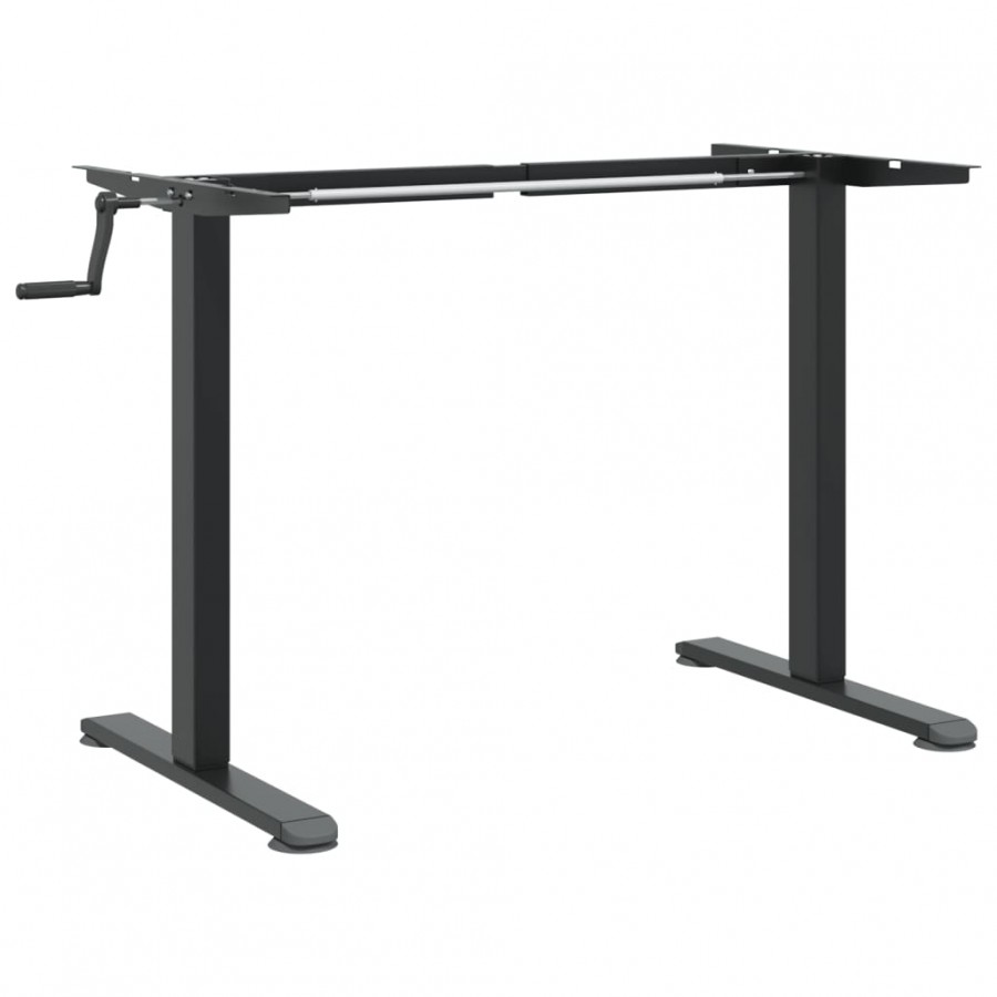 Cadre de bureau debout noir (94-135)x60x(70-114) cm acier