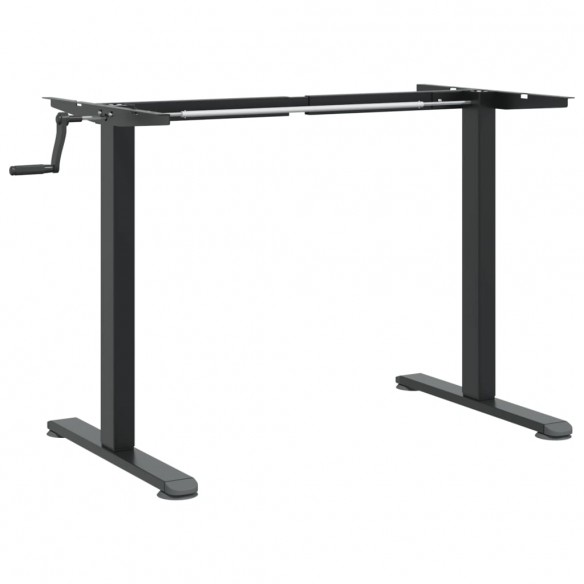 Cadre de bureau debout noir (94-135)x60x(70-114) cm acier