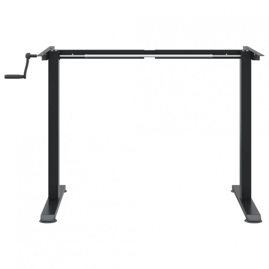 Cadre de bureau debout noir (94-135)x60x(70-114) cm acier
