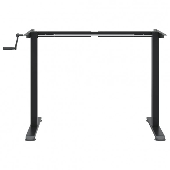 Cadre de bureau debout noir (94-135)x60x(70-114) cm acier