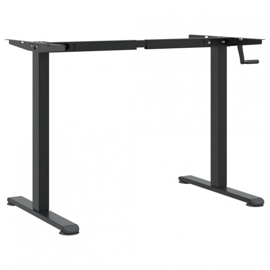 Cadre de bureau debout noir (94-135)x60x(70-114) cm acier