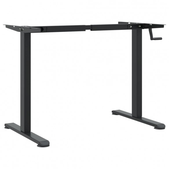 Cadre de bureau debout noir (94-135)x60x(70-114) cm acier