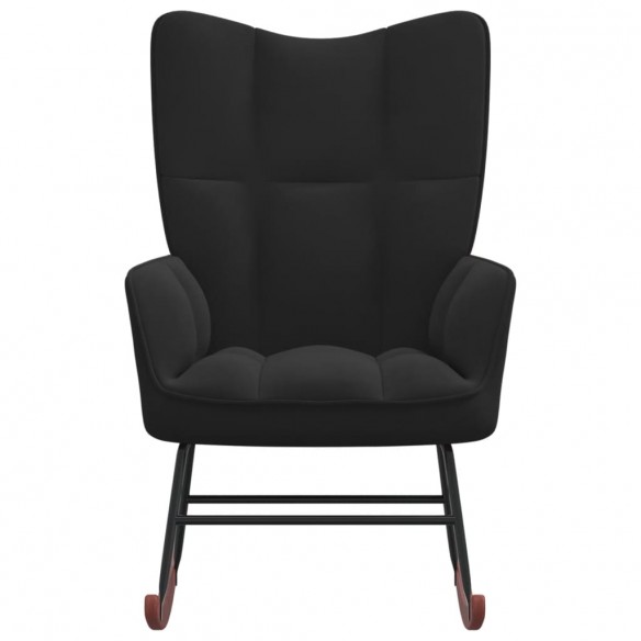 Chaise à bascule Noir Velours