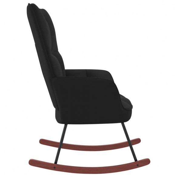 Chaise à bascule Noir Velours
