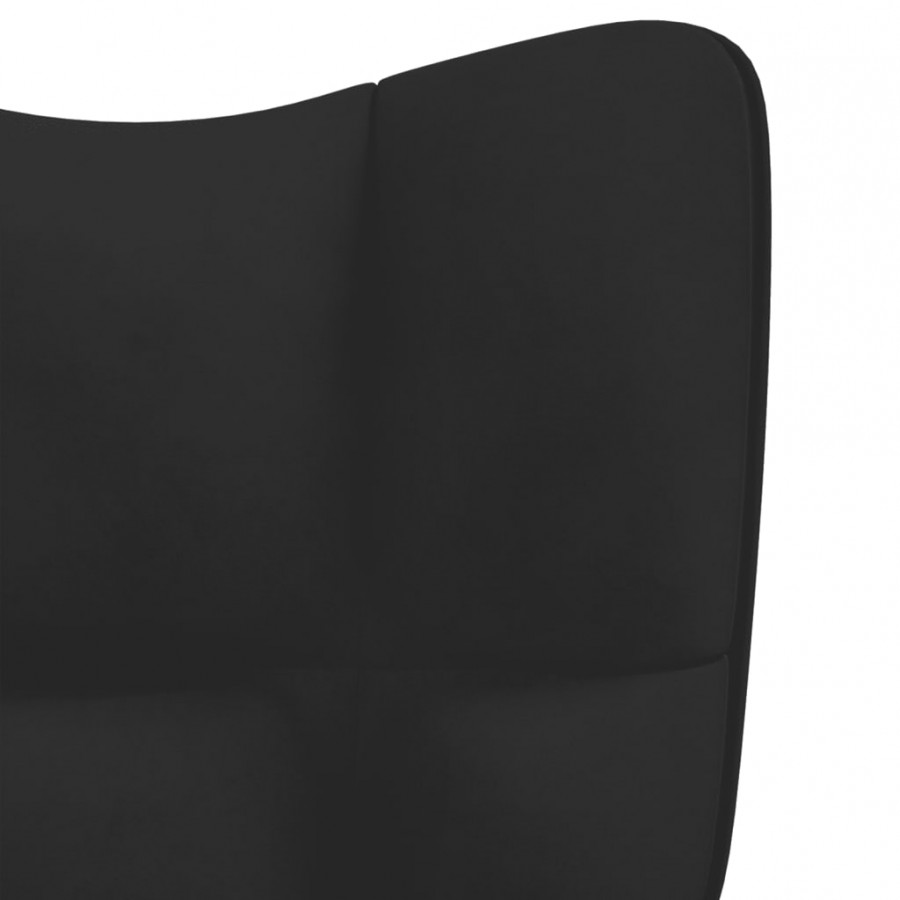 Chaise à bascule Noir Velours
