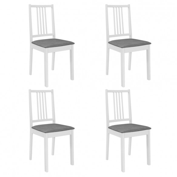 Mobilier de salle à manger 5 pcs MDF Blanc