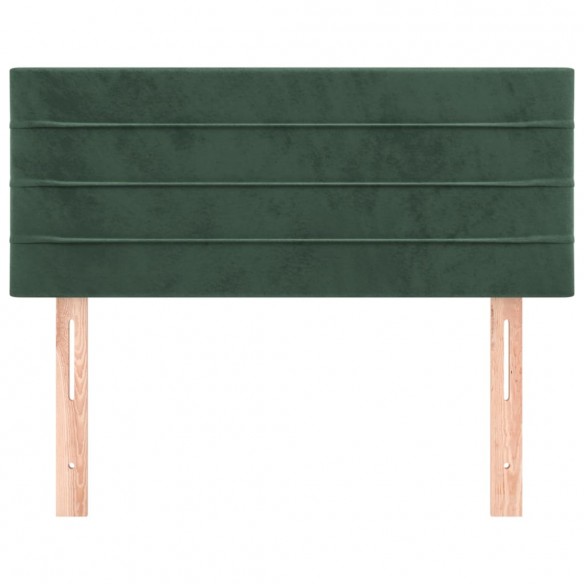 Tête de lit Vert foncé 100x5x78/88 cm Velours