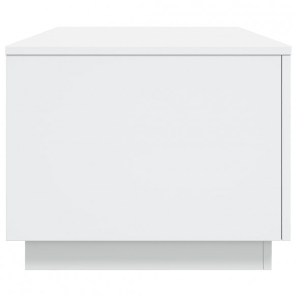 Table basse avec lumières LED blanc 90x50x40 cm