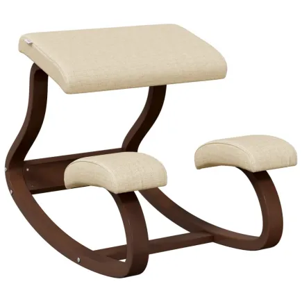 Chaise assis-genoux crème 48x71x51 cm contreplaqué de bouleau 2
