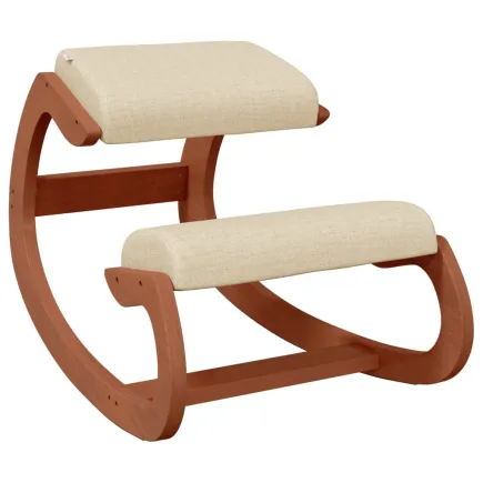 Chaise assis-genoux crème 55x84x55 cm contreplaqué de bouleau 2
