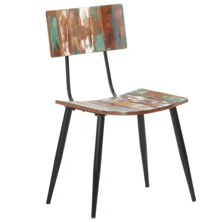 Chaises de salle à manger 2 pcs Bois de récupération solide 2