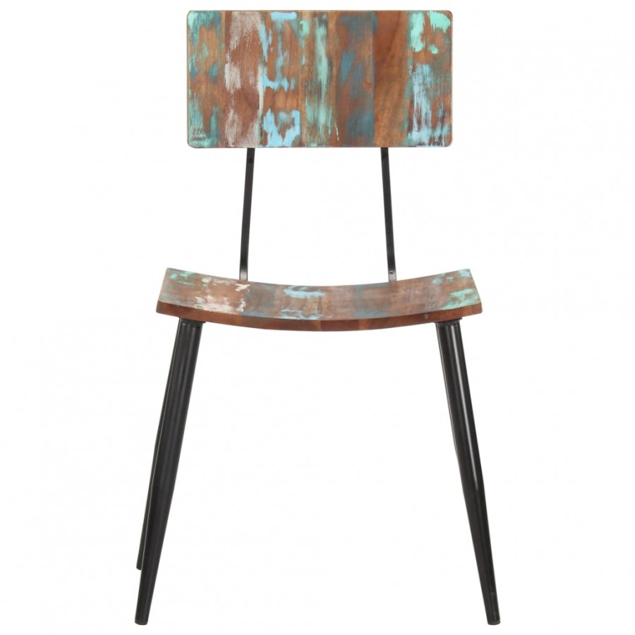 Chaises de salle à manger 2 pcs Bois de récupération solide