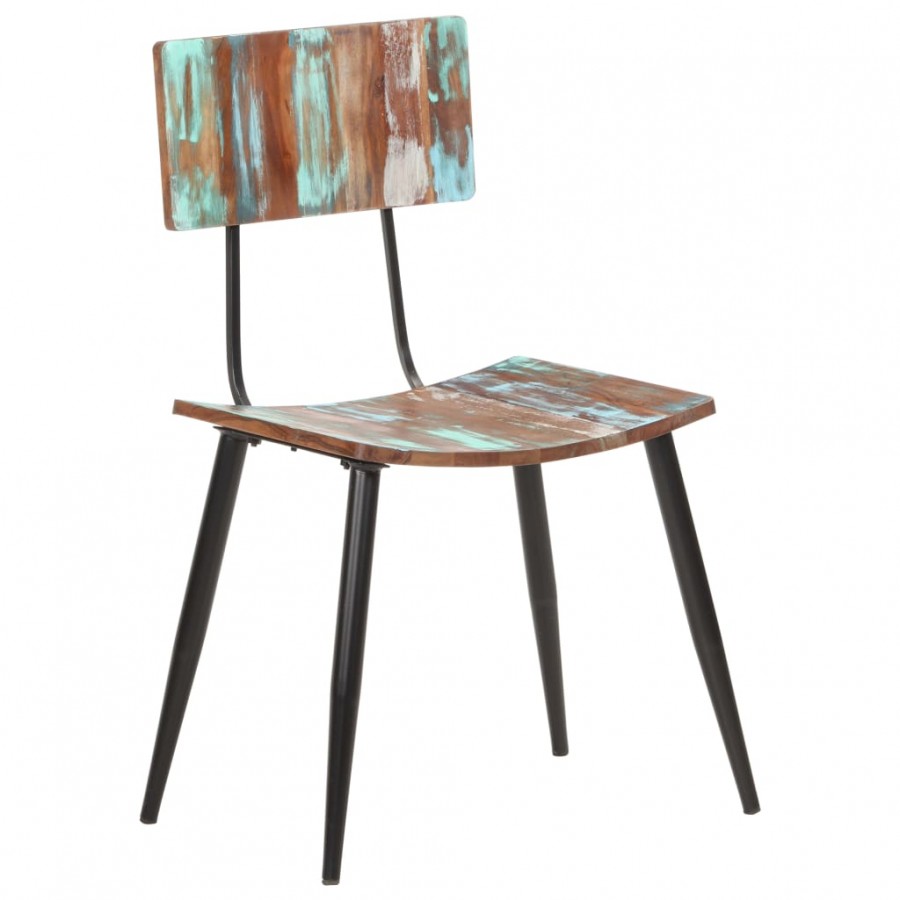 Chaises de salle à manger 2 pcs Bois de récupération solide