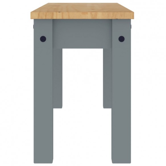 Banc à manger Panama gris 105x30x45 cm bois massif de pin