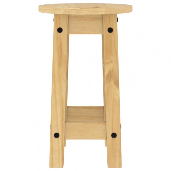 Tabourets de bar lot de 2 bois massif de pin
