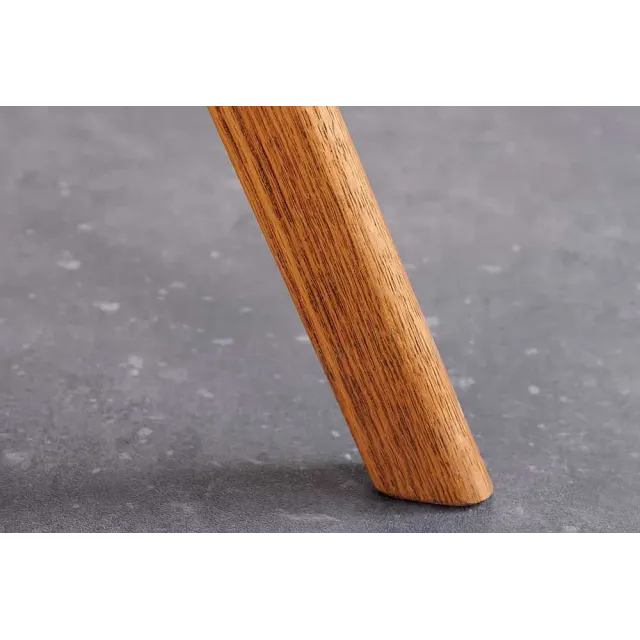 Chaise design BALTIC pivotante – Bouclé gris, pieds en chêne naturel | Élégance scandinave & confort 360°