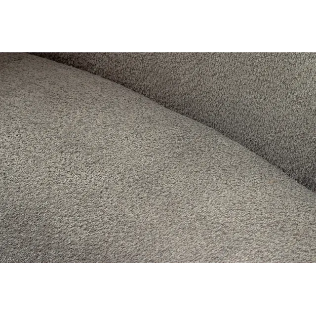 Canapé 3 places ATELIER – 230 cm – Tissu bouclé gris avec coussins inclus, design contemporain