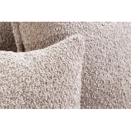 Canapé 3 places HEAVEN 200 cm en tissu bouclé champagne beige