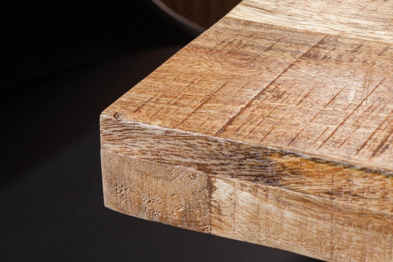 Table à manger de 120cm en bois massif coloris naturel