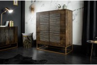 Bahut de 100cm en bois massif et agate