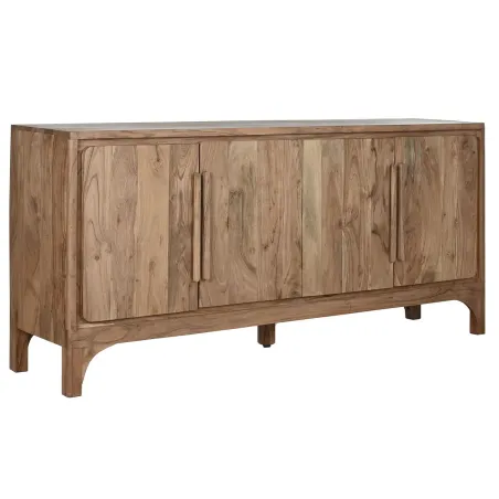 Buffet bas HARMONIA en Bois d’Acacia – Marron Clair – 175 x 40 x 81 cm – 4 Portes