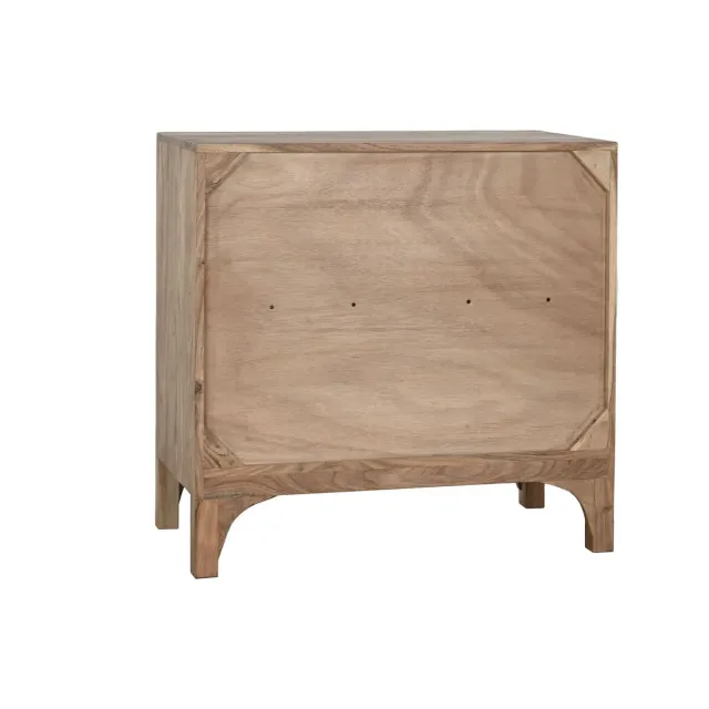 Buffet en Bois d’Acacia – HARMONIA – 85 x 40 x 80 cm – Marron Clair – 2 Portes